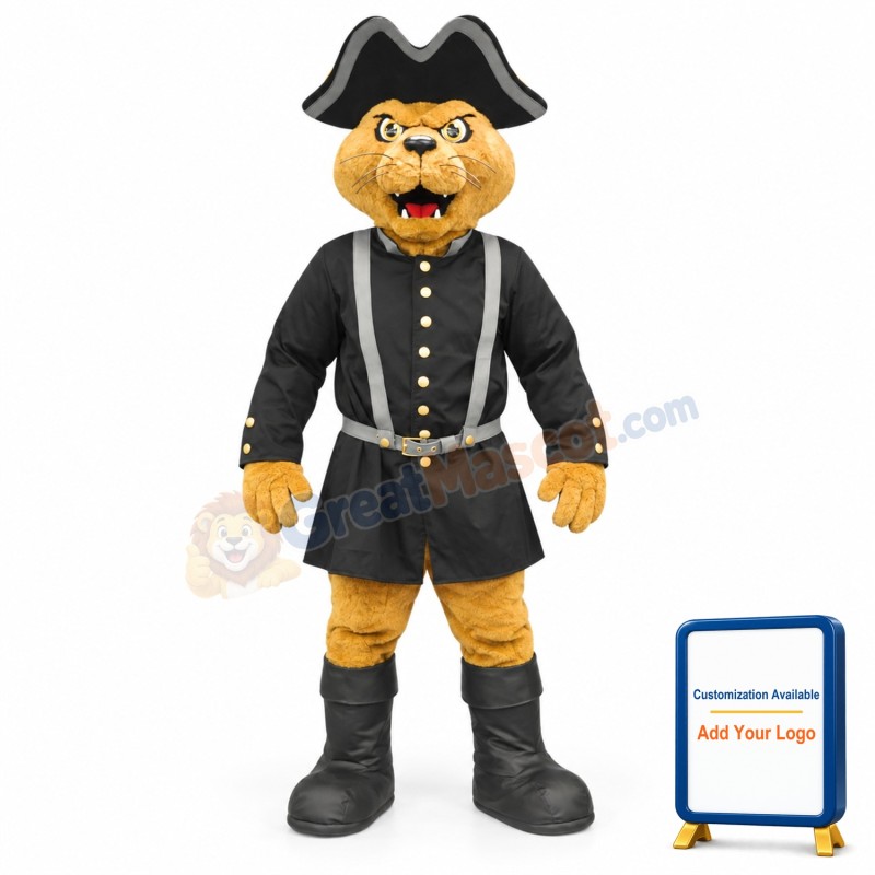 Cannoneer Cat Mascot Costume