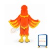 Fire Phoenix Mascot Costume