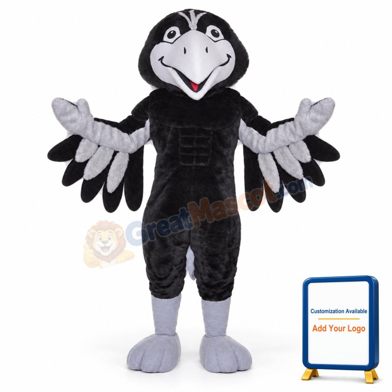 Black Hawk Mascot Costume