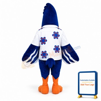 Cute Blue Cardinal Mascot Costume
