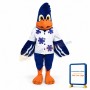 Cute Blue Cardinal Mascot Costume