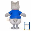 Cute Grey Owl Mascot Costume