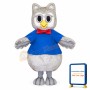 Cute Grey Owl Mascot Costume