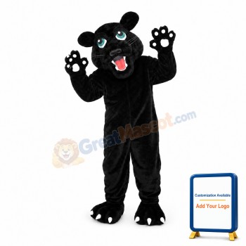 Fierce Black Panther Mascot Costume
