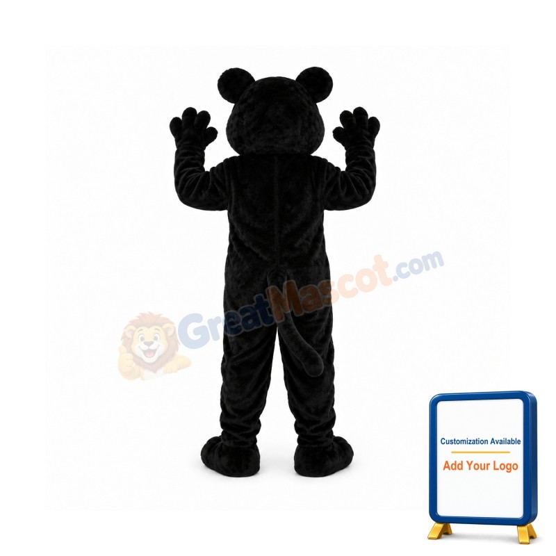 Fierce Black Panther Mascot Costume