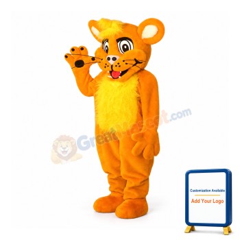 Happy Lion Mascot Costume