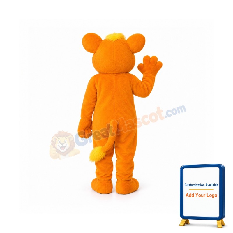 Happy Lion Mascot Costume