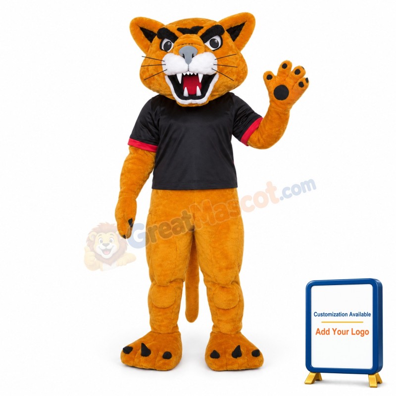 Happy Cougar Mascot Costume