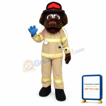 Fire Department Dog Mascot Costume