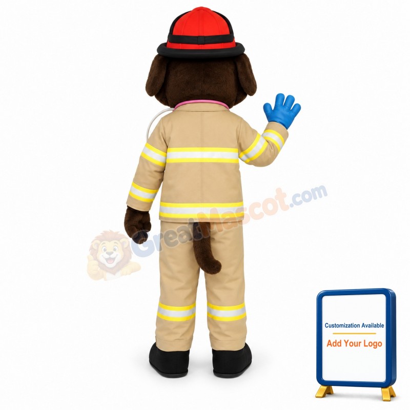 Fire Department Dog Mascot Costume