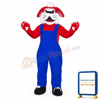 Doctor Red Dog Mascot Costume