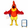 Red Rooster Mascot Costume
