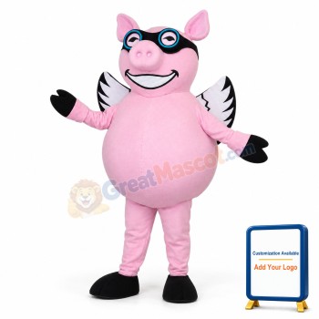 Flying Pig Mascot Costume