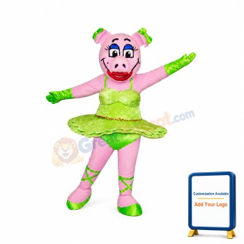 Dancing Pig Mascot Costume