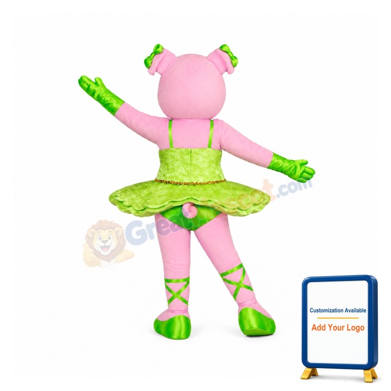 Dancing Pig Mascot Costume