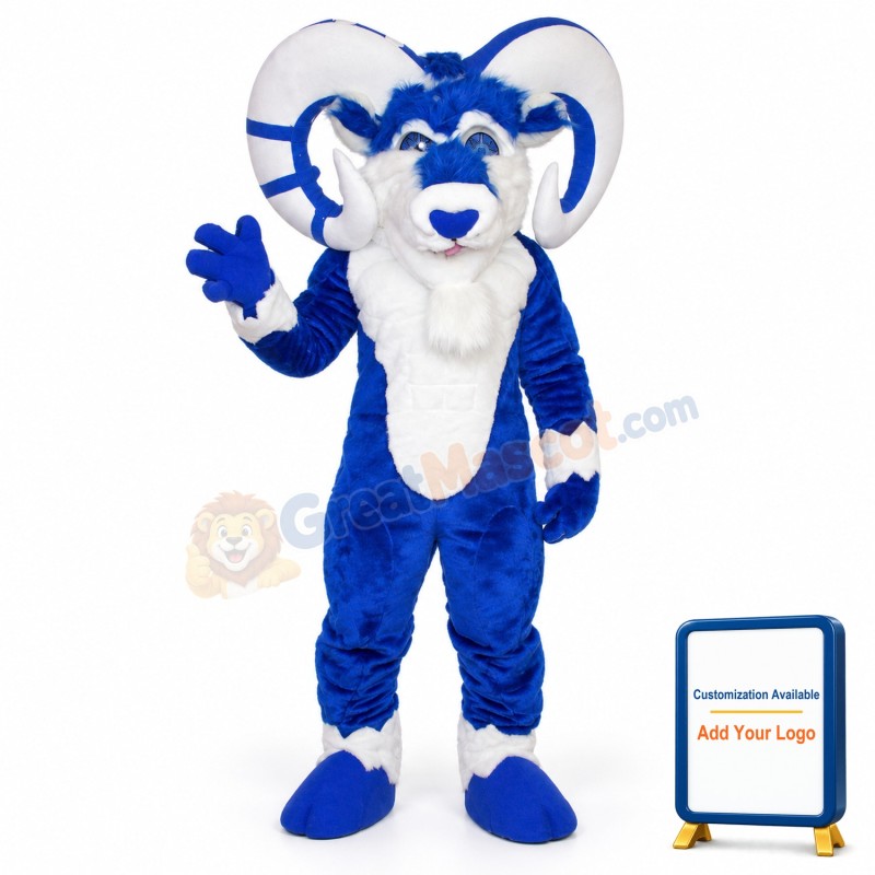 Blue Ram Mascot Costume