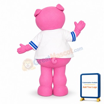 Pink Pig Mascot Costume