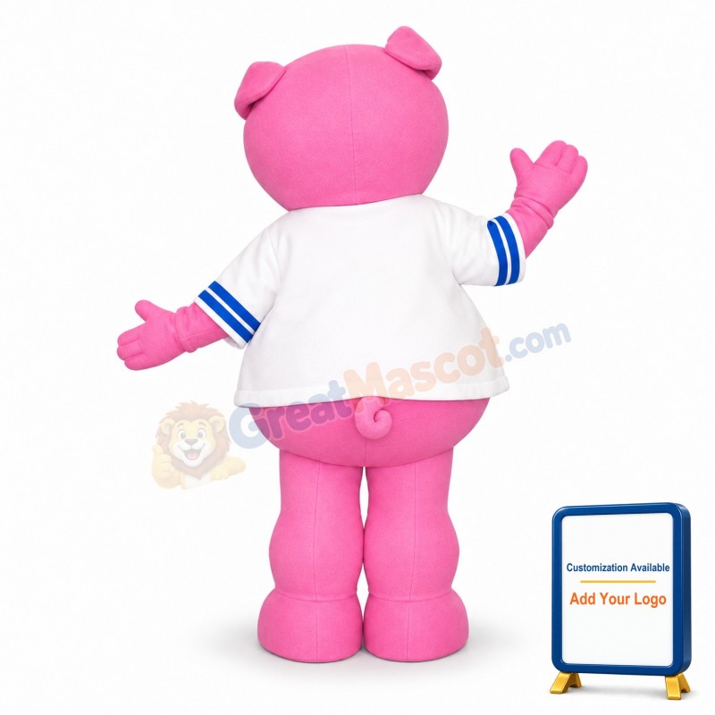Pink Pig Mascot Costume