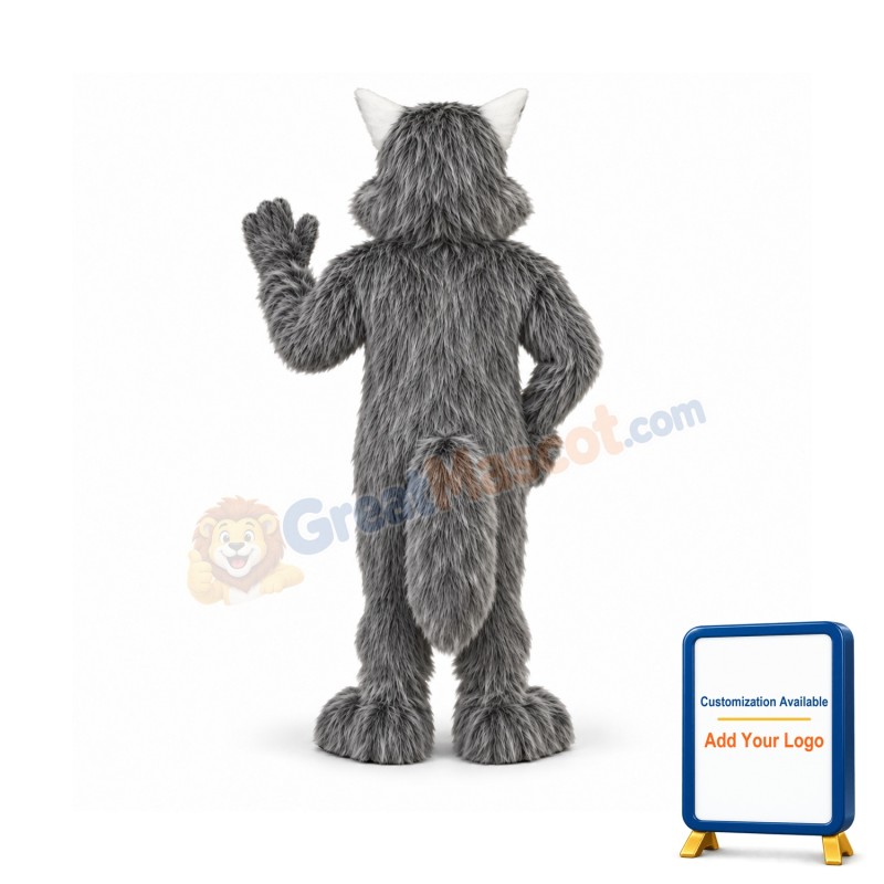Gray Wolf Mascot Costume