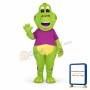 Green Dinosaur Mascot Costume
