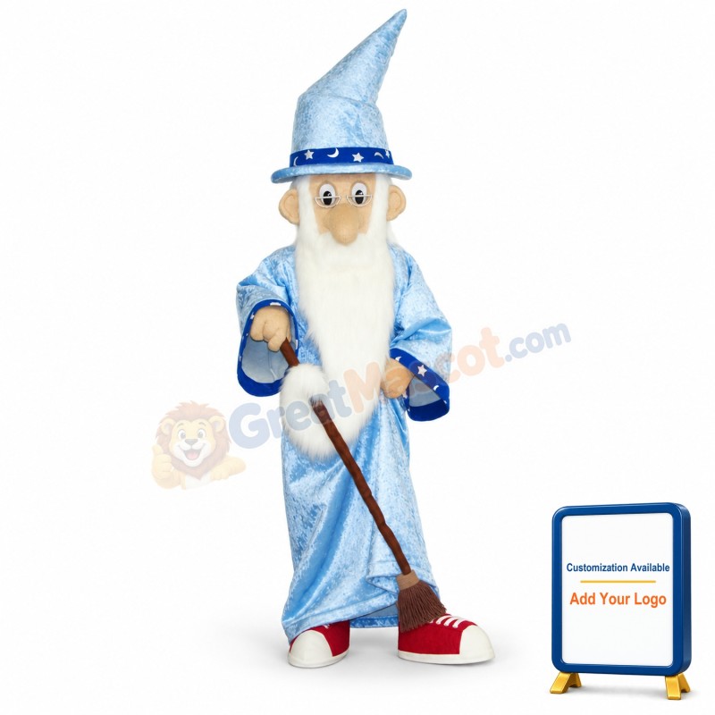 Old Wizard Mascot Costume