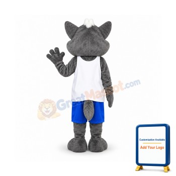 Happy Little Wolf Mascot Costume