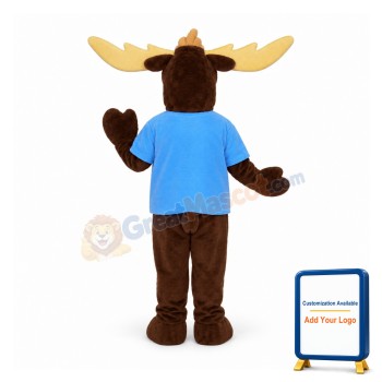 College Moose Mascot Costume