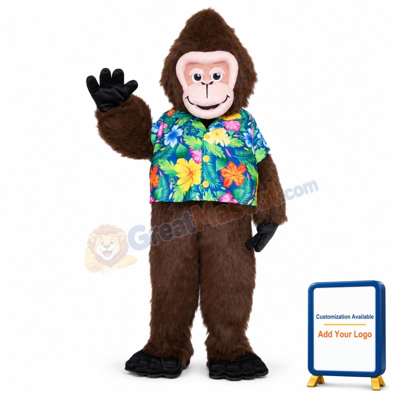 Summer Gorilla Mascot Costume