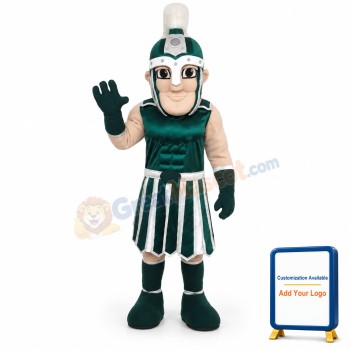 Green Crusader Mascot Costume