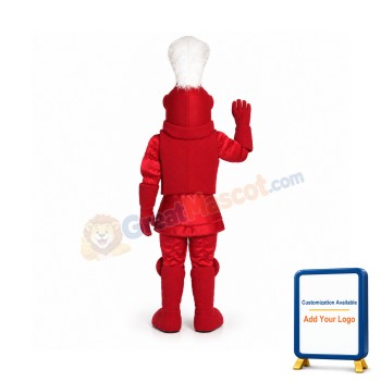 Red knight Mascot Costume