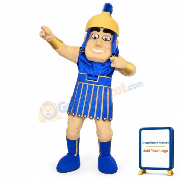 Happy Spartan Mascot Costume