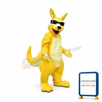 Cool Adult Kangaroo Mascot Costume