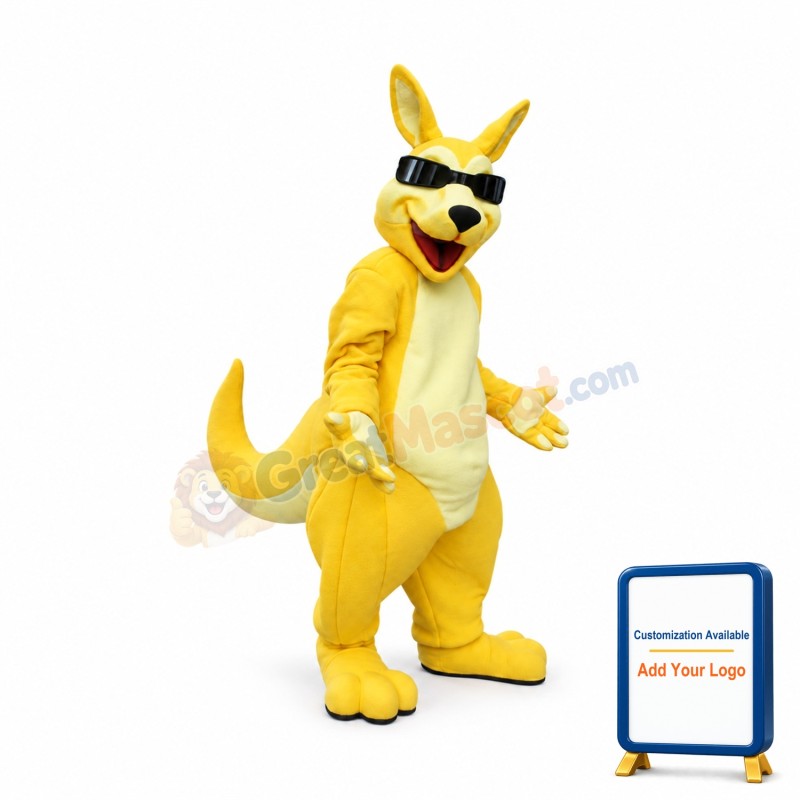 Cool Adult Kangaroo Mascot Costume