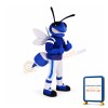 Blue Bee Mascot Costume