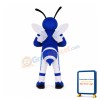 Blue Bee Mascot Costume