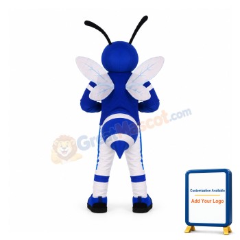Blue Bee Mascot Costume