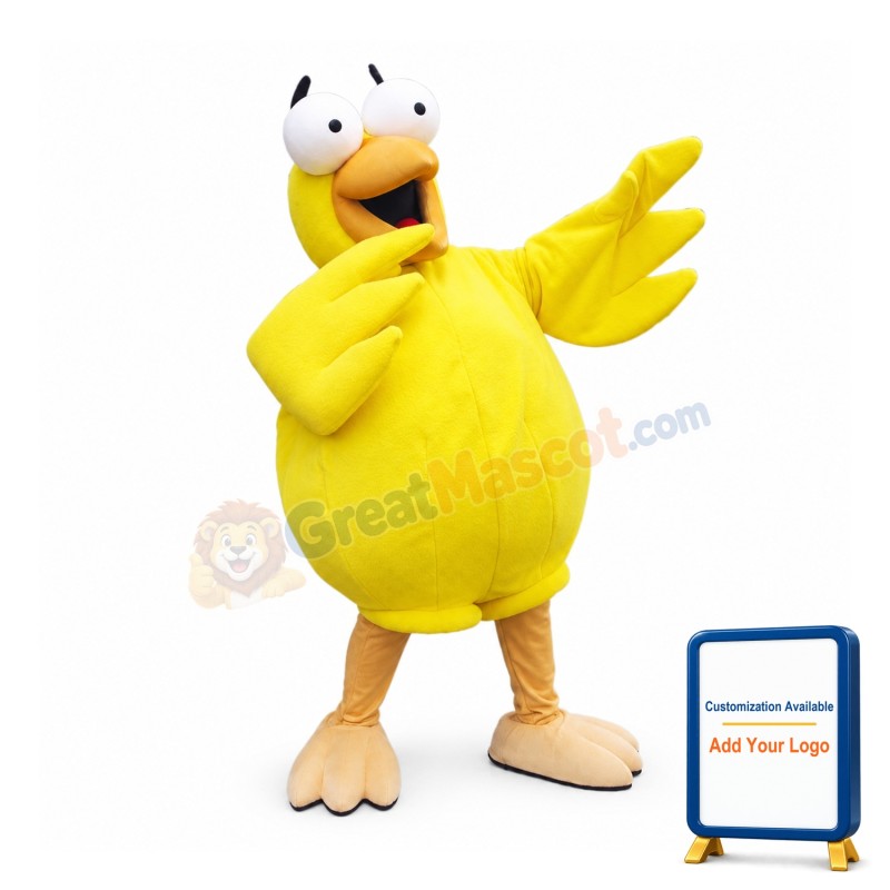 Yellow Chicken Mascot Costume