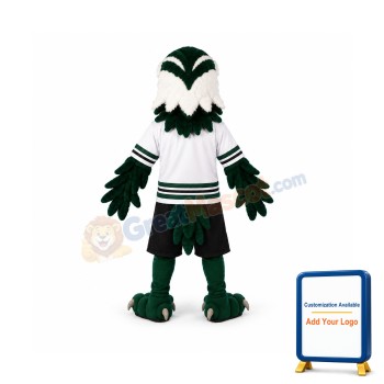 Green & White Eagle Mascot Costume