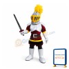 Silver & Red Knight Mascot Costume