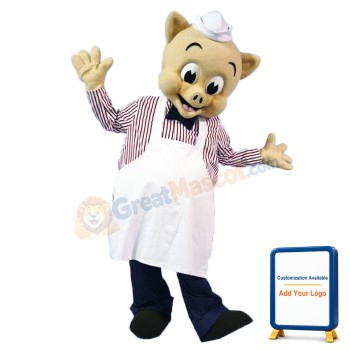Chef Pig Mascot Costume