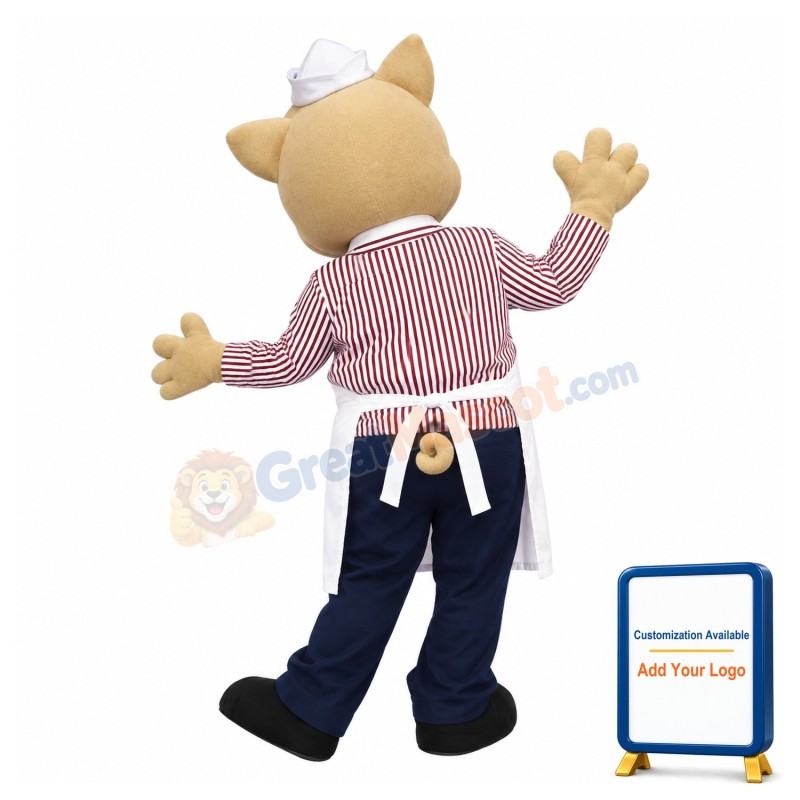 Chef Pig Mascot Costume