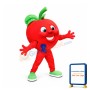 Red Apple Mascot Costume
