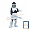 Black & Silver knight Mascot Costume
