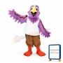 Pink Eagle Mascot Costume