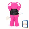 Fat Pink Elephant Mascot Costume