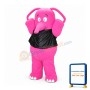Fat Pink Elephant Mascot Costume
