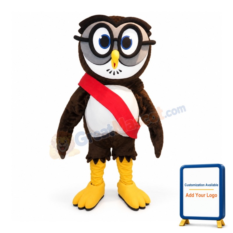 College Owl Mascot Costume