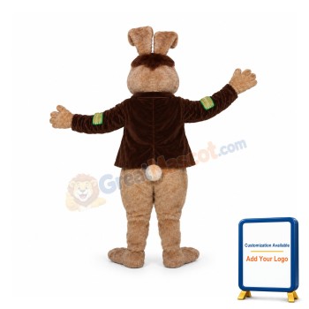 Brown Rabbit Mascot Costume