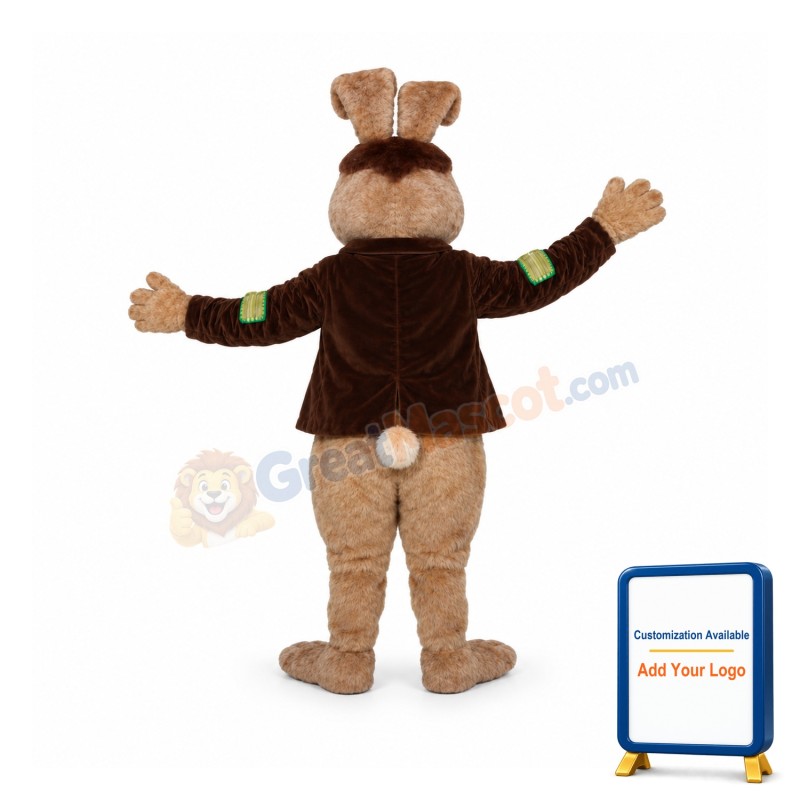 Brown Rabbit Mascot Costume