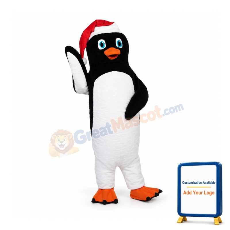 Christmas Adult Penguin Mascot Costume